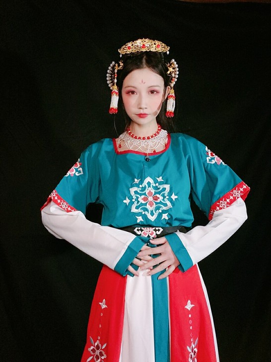 汉服 坦领 (花神记$$##$$韶华）坦领...