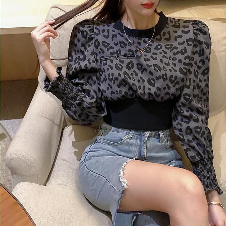 燕蔓风情 蕾丝雪纺衫