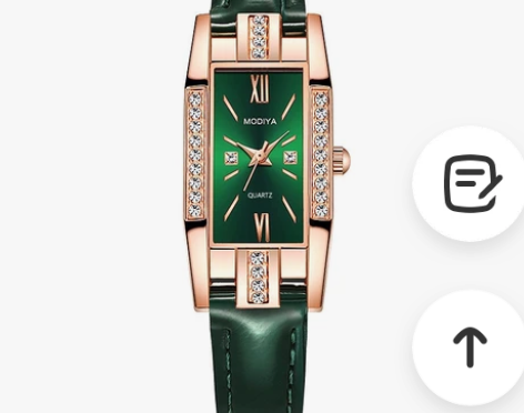 小绿表气质网红热销直播引流镶钻小方表女表批...