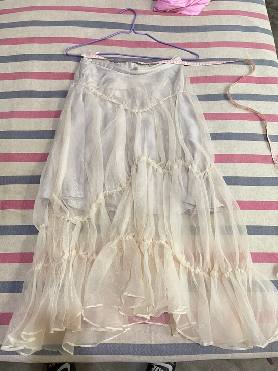 高腰不规则公主半身裙