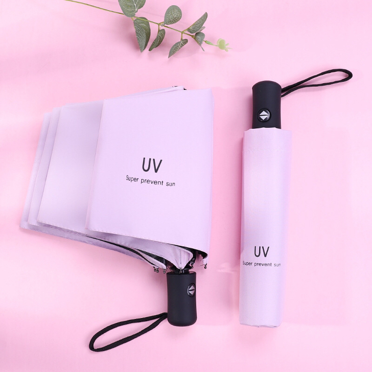 UV全自动晴雨遮阳折叠雨伞黑胶防晒遮阳太阳伞