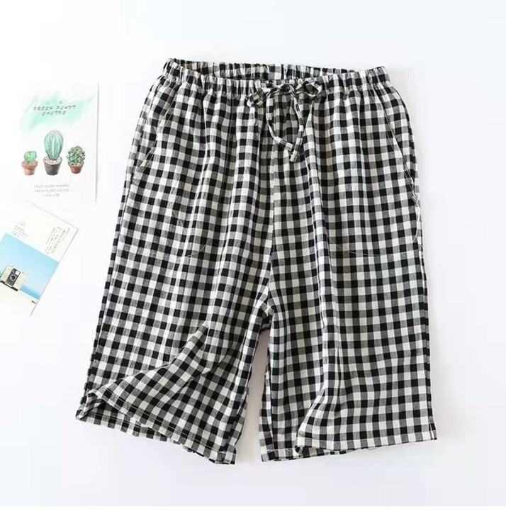 纯棉水洗布男士短裤