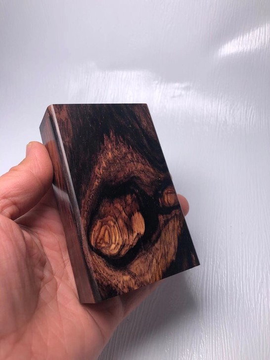 微凹黄檀精品满花纹实木一木对开烟盒茶叶盒把...