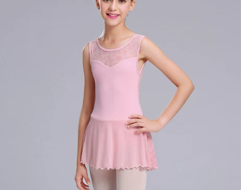 中芭艺蕾芭蕾舞裙练功服形体服长袖舞蹈服儿童...