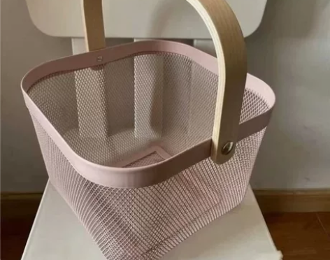 【清仓包邮】厨房浴室收纳篮玩具篮子金属网篮...
