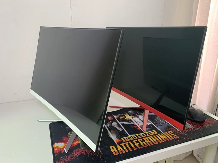 低价处理高清24寸曲面无边框曲面显示器24...