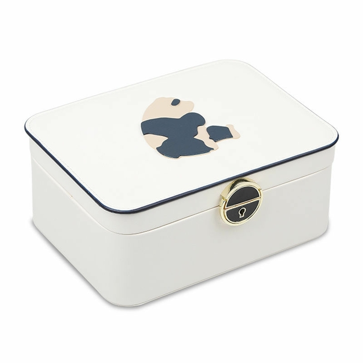 双层带锁首饰盒收纳盒大容量饰品