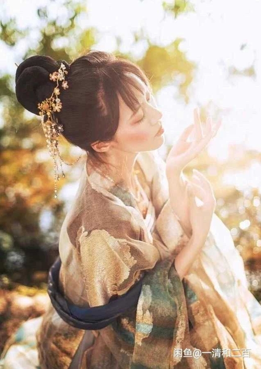 长生殿汉服齐胸三件套没有粉色大袖和披帛 山...