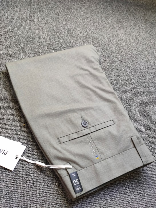 浅灰男裤超薄夏款商务休闲裤 天丝棉 高弹力...