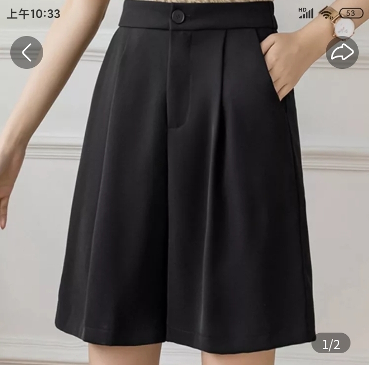 L码全新西装五分裤  料子挺好