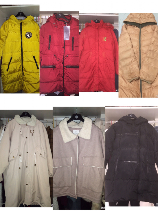 一些羽绒袄棉服羊羔外套闲置