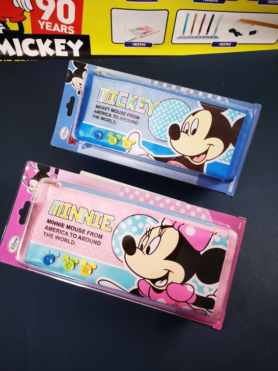 全新迪士尼米奇米妮小学生笔袋