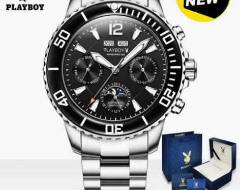 2022新款花花公子3020全自动机械男士...