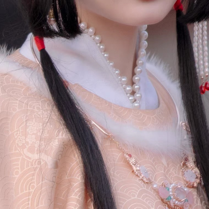 远山乔【上元灯会】 仿珍珠交领中衣 汉服内...