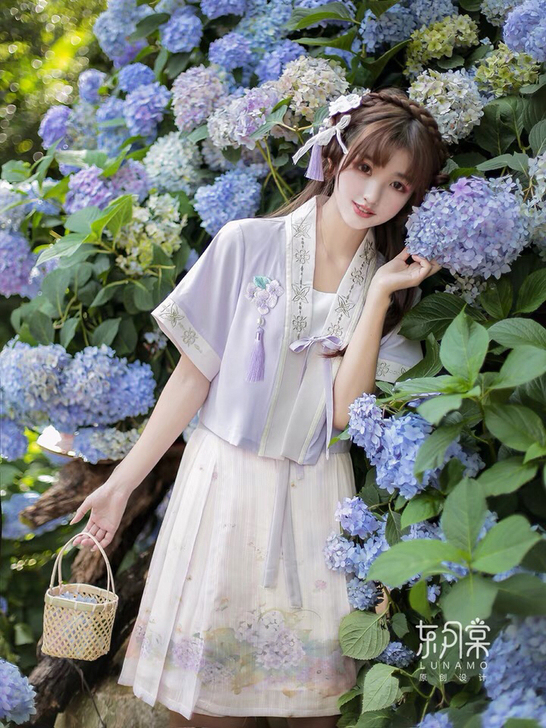 【东月棠】无尽夏 唐背子汉元素中国风唐褙子...