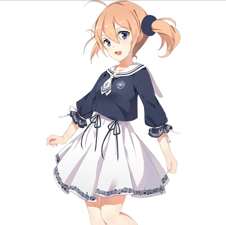 【出】漫踪五线谱音符学院风女连衣裙水手服套...