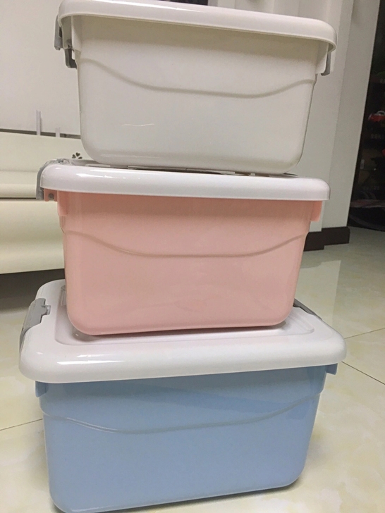 全新 收纳箱三个19.9包邮！收纳箱储物箱...