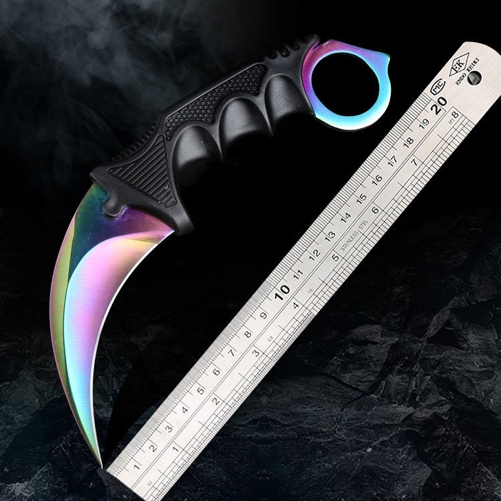 小刀防身刀随身鹰爪刀CSGO爪子刀弯刀瑞士...