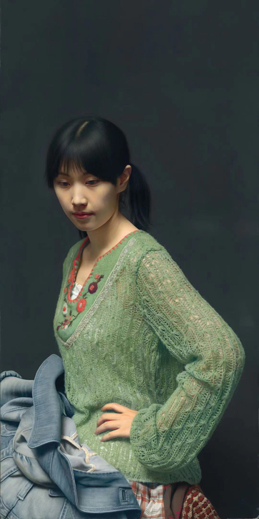 小姜冷军系列作品  微喷油画 材质：防水油...