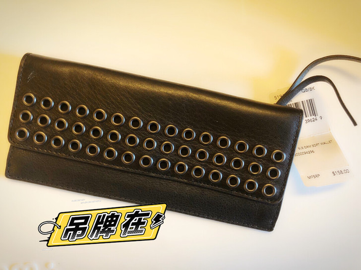 全新带吊牌Coach皮质长款钱包