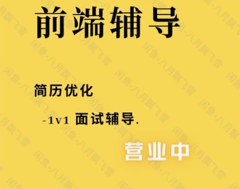 前端简历润色/前端简历优化/前端面试一对指...