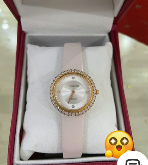 罗西尼Rossini钻石女表几乎全新，走时...