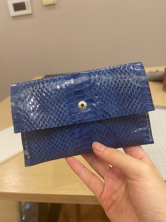 全新蛇皮钱包稀有皮手包