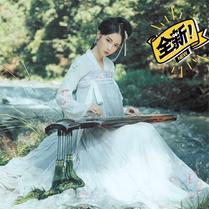 素羽华裳荷花仙子，正的哈。齐胸襦裙三米摆，...