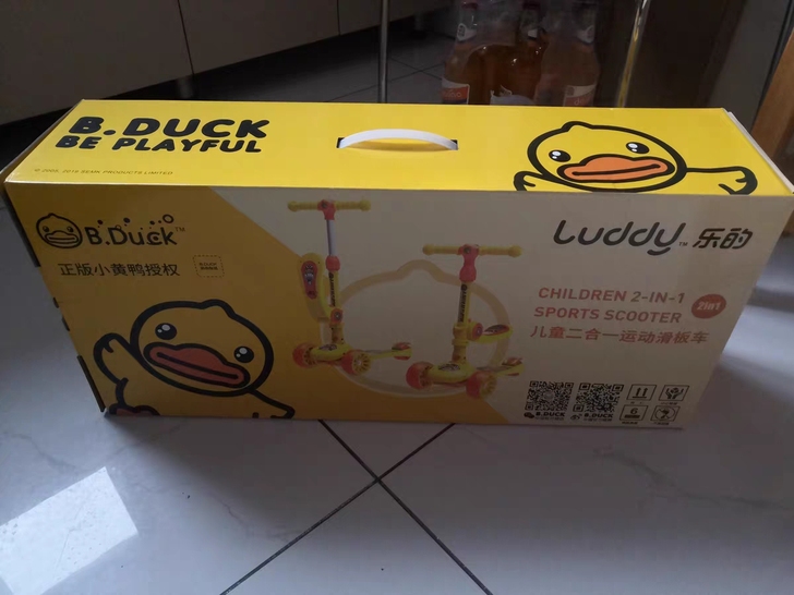 乐的luddy二合一滑板车