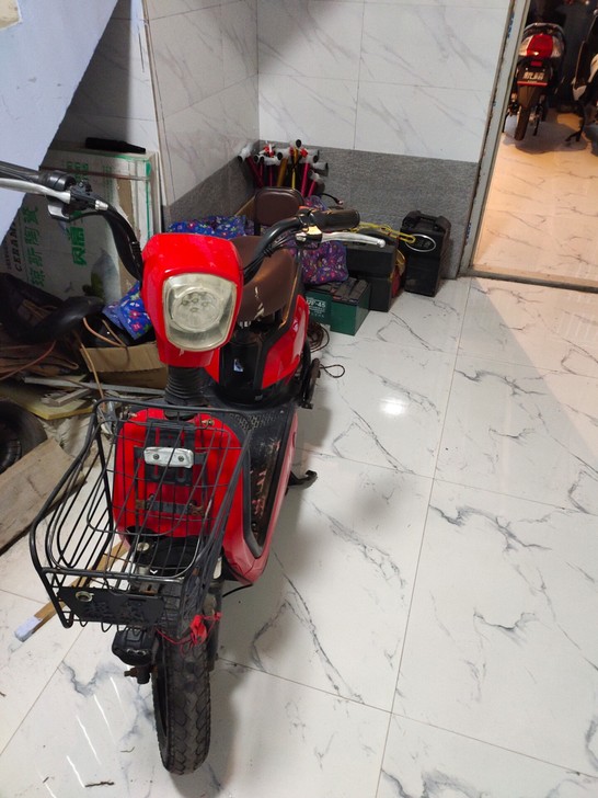 赛利特电动车粉色，48/12电瓶赛利特450