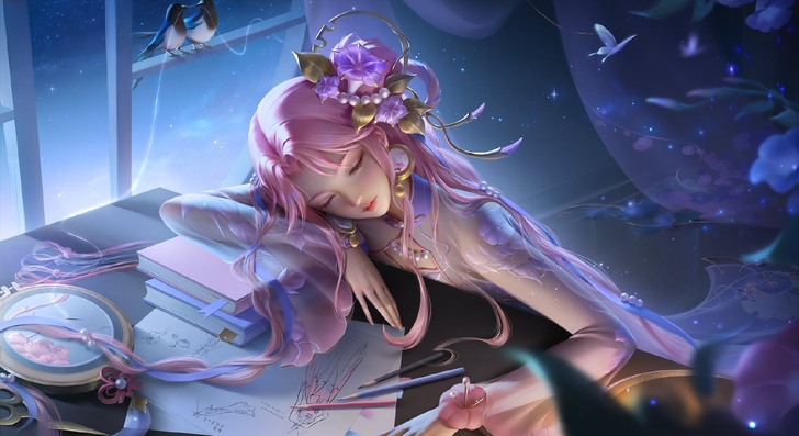 【收】王者 昭君七夕皮肤 乞巧织情