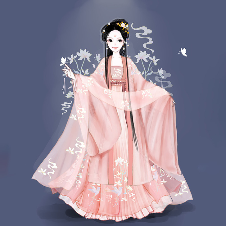 【狂欢价】幽兰满堂 墨子研 原创汉服女中国...