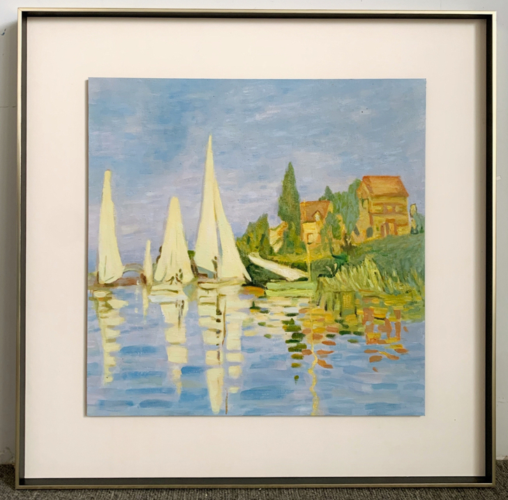 艺术家手绘油画作品.尺寸60:60.尺寸可...