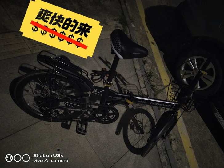 永久折叠单车,7速,来源淘宝,入手价380...