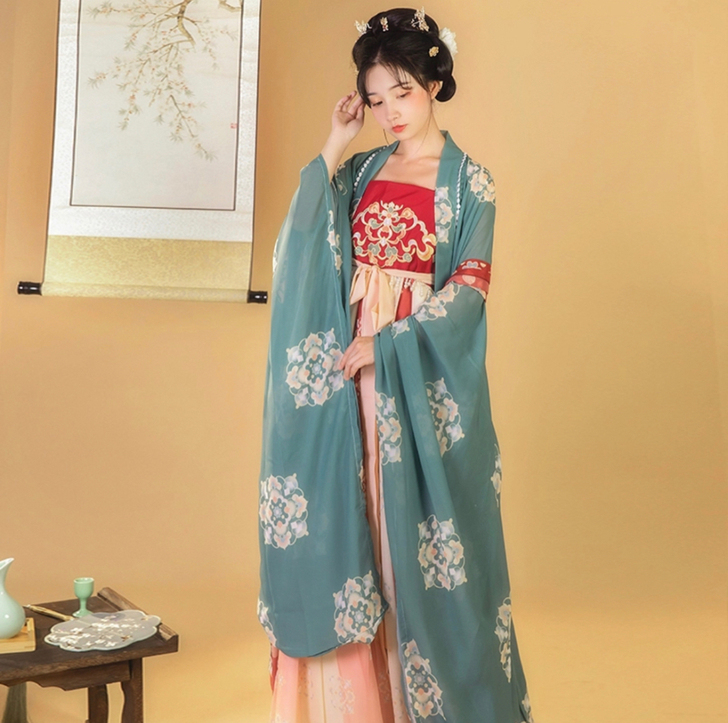 花小衣原创汉服女【惊鸿客】诃子裙一片式大袖...