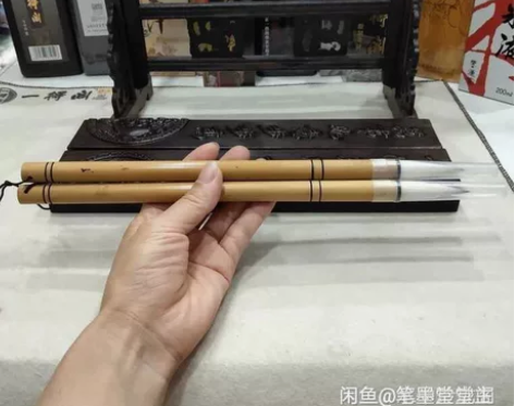 绝对好用不分叉的毛笔 欧体颜体隶书兼毫毛笔...