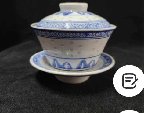 《库存不多》景德镇陶瓷老厂货柴窑烧制品青花...