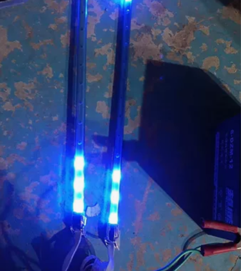 汽车LED长条射灯超薄12v强光单排灯中网...