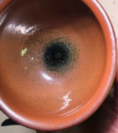 建窑昔今缘柴烧柿红铁锈芝麻花红颜建盏非柳溪...