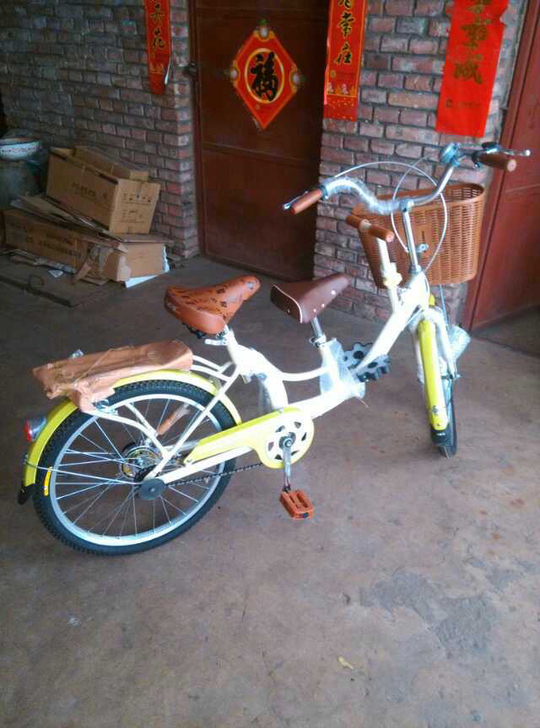 亲子单车，适合亲子时刻，车子7成新，不包邮...