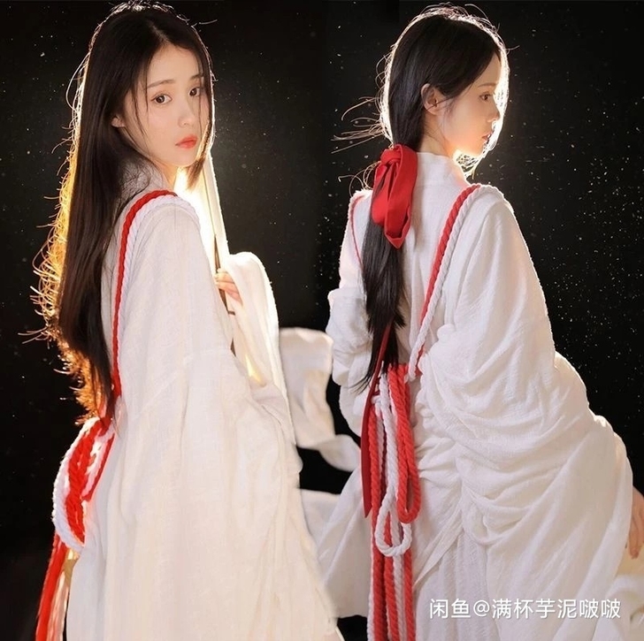 汉服神明少女超仙古装古风影楼主题拍照写真摄...