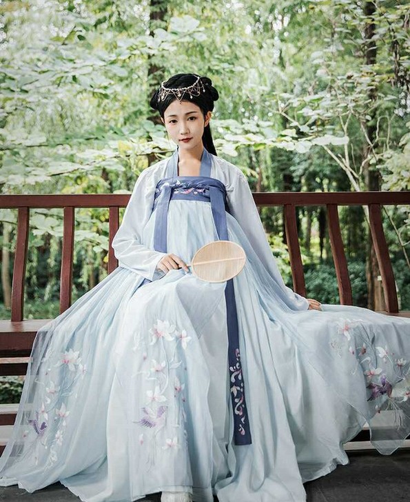 幽兰满堂 墨子研 汉服女中国风齐腰齐胸襦裙...