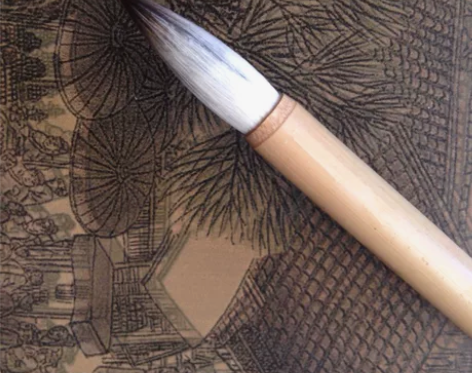 侯店小白云欧楷狼羊紫兼毫纯胜毛笔