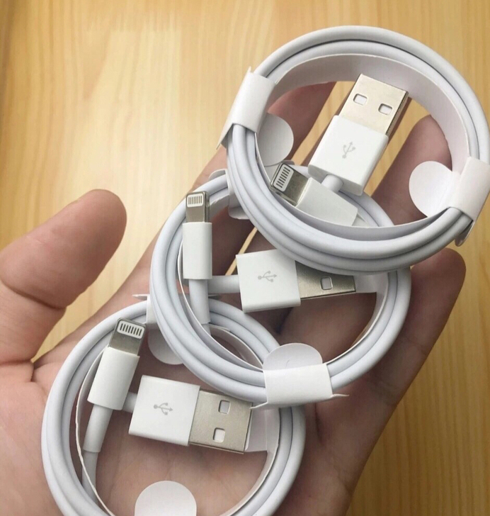 3条10.9元，包邮！全新苹果数据线富士康...