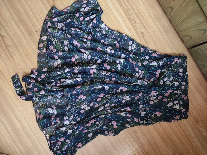 碎花鱼尾半身裙