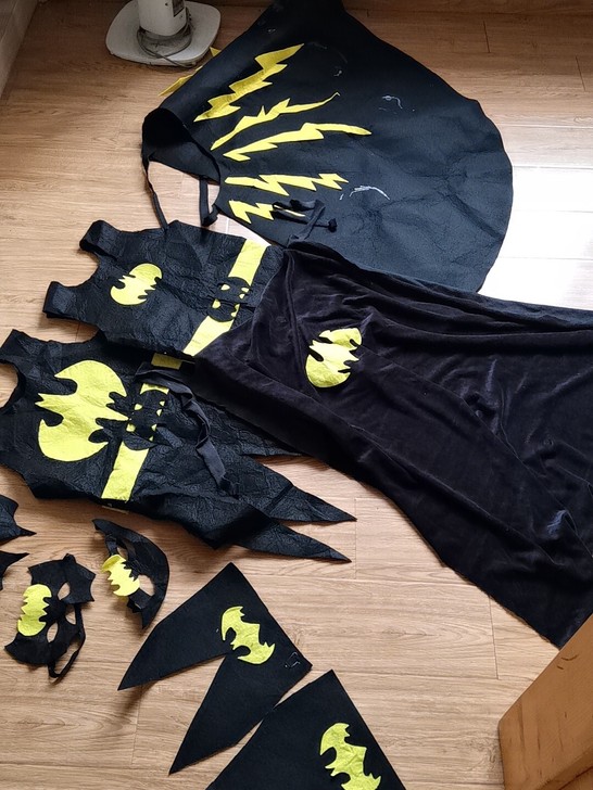 个人闲置：儿童环保亲子走秀服装（剩图二丶三...