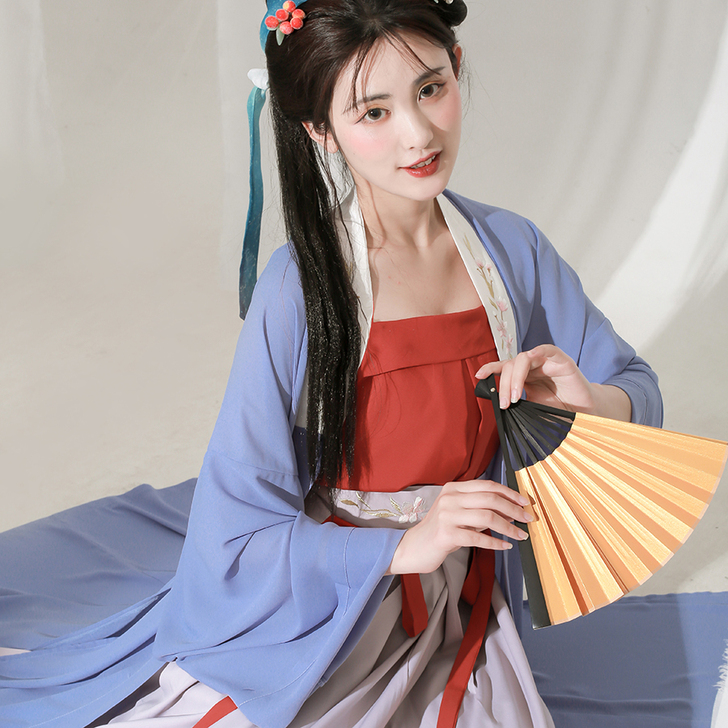 东月棠清风笺多色款宋制汉服三件套夏季日常原...