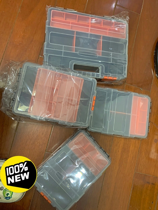 家用分类收纳盒 塑料磨砂零件盒工具盒螺丝盒...