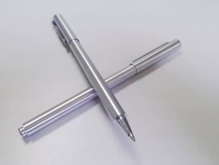 muji无印 签字笔 全金属 全不锈钢 医...