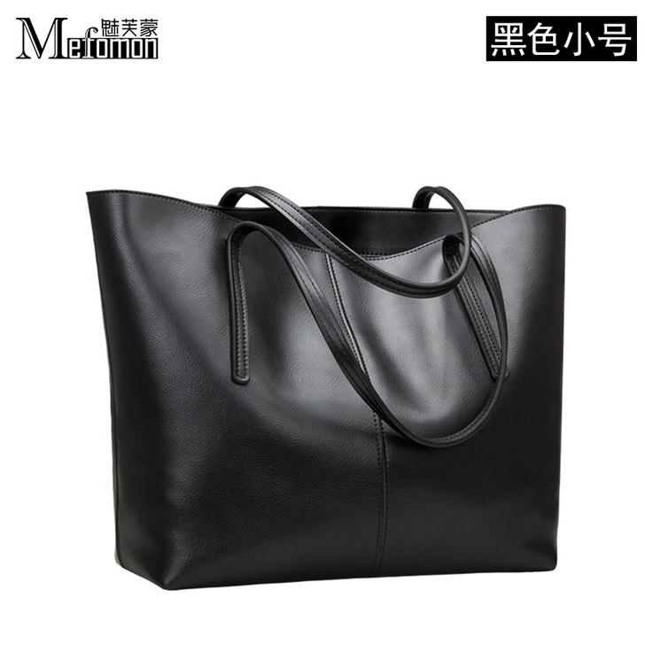 牛皮通勤女包2019新款时尚单肩大包包大容...